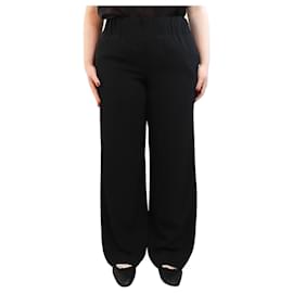 Autre Marque-Black Fluid wide-leg trousers - size L-Black