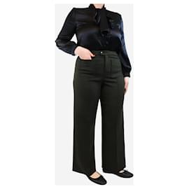 Soeur-Khaki pocket trousers - size UK 14-Green