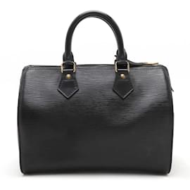 Louis Vuitton-Louis Vuitton Epi Speedy 25 Handbag-Black