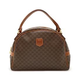 Céline-Celine Macadam Handbag-Brown,Dark brown