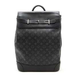 Louis Vuitton-Louis Vuitton Monogram Eclipse Steamer Backpack-Black