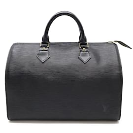 Louis Vuitton-Louis Vuitton Epi Speedy 30 Handbag-Black