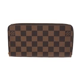 Louis Vuitton-Louis Vuitton Damier Zippy Wallet-Brown,Damier ebene