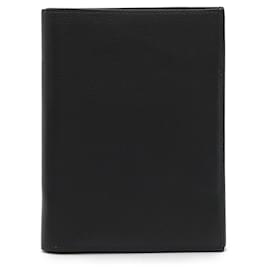Hermès-Hermes Bordeaux Leather Bill Wallet-Dark red