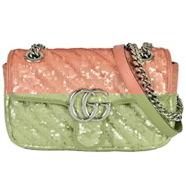 Gucci-Gucci GG Marmont Small Shoulder Bag-Pink