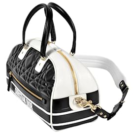 Christian Dior-Christian Dior Small Bag Leather M6202OFCA-Black,White