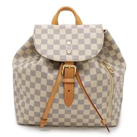 Louis Vuitton-Louis Vuitton Damier Azur Speron Rucksack-Cream