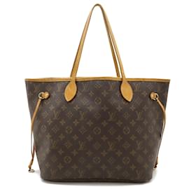 Louis Vuitton-Louis Vuitton Monogram Neverfull MM Tote Bag-Brown