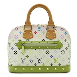 Louis Vuitton-Louis Vuitton Monogram Multicolor Alma Handbag-White