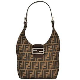 Fendi-Sac à épaule Fendi Zucca-Marron