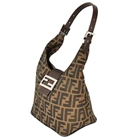 Fendi-Sac à épaule Fendi Zucca-Marron