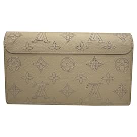 Louis Vuitton-Louis Vuitton Mahina Long Wallet-Beige