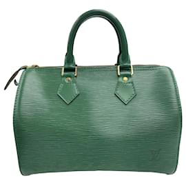 Louis Vuitton-Louis Vuitton Speedy 25 Epi Green Handbag-Green