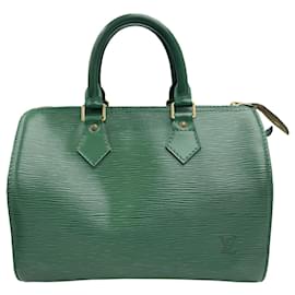 Louis Vuitton-Louis Vuitton Speedy 25 Epi Green Handbag-Green