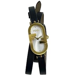 Fendi-Fendi Orlock Vertical Leather Strap Analog Watch-Other