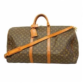 Louis Vuitton-Louis Vuitton Boston Bag Monogram Keepall Bandouliere 60-Brown