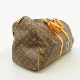 Louis Vuitton-Louis Vuitton Monogram Keepall 55 Boston Bag-Brown