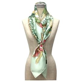 Hermès-Hermes Silk Scarf in Peppermint Green-Green