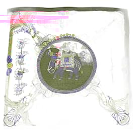 Hermès-Hermes Carre 90 Scarf-Red,Cream