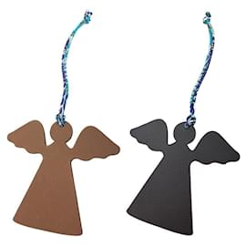 Hermès-Hermes Petit H Bag Charm-Brown,Golden