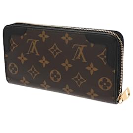 Louis Vuitton-Louis Vuitton Monogram Zippy Wallet Retiro Noir-Black