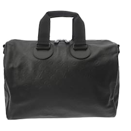 Louis Vuitton-Louis Vuitton Monogram Shadow Speedy Bandouliere 40 Handbag-Black