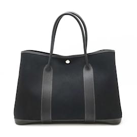 Hermès-Sac Tote PM Hermes Garden-Noir