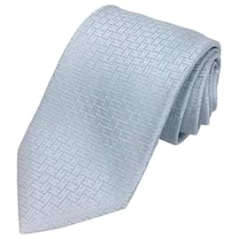 Hermès-Hermes Silk Cravat in Ice Blue-Other