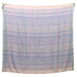 Christian Dior-Christian Dior Stole in Light Blue and Purple-Purple,Light blue
