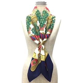 Hermès-Hermes Carre 90 Scarf in Navy-Navy blue