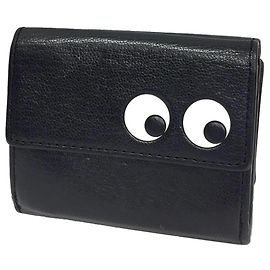Anya Hindmarch Mini Trifold Wallet in Black Black