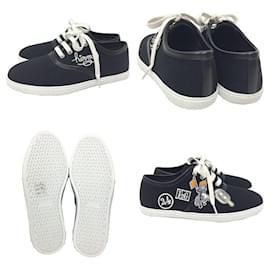 Hermès-Hermes Women's Sneakers Innocent Embroidered Patch-Black