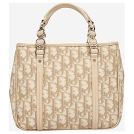 Christian Dior-Neutral 2006 Trotter canvas mini top handle bag-Other