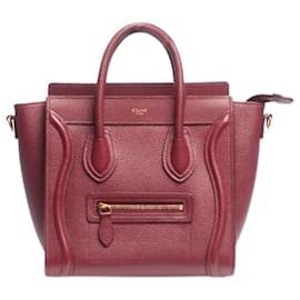 Céline-Wine Nano Luggage 2way bag-Dark red