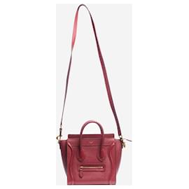 Céline-Wine Nano Luggage 2way bag-Dark red