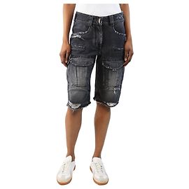 Givenchy Shorts cargo en denim gris délavé - taille UK 6 Gris