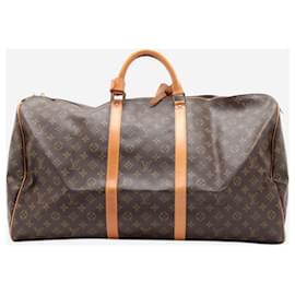 Louis Vuitton-Brown 1991 Monogram Keepall 50-Brown