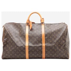 Louis Vuitton-Brown 1991 Monogram Keepall 50-Brown