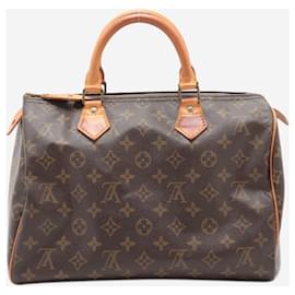 Louis Vuitton-Brown vintage 1990 Monogram Speedy 30 bag-Brown