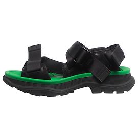 Alexander Mcqueen Sandali platform neri e verdi - taglia EU 40 Nero