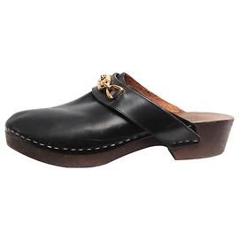 Céline Black leather clogs - size EU 39 Black