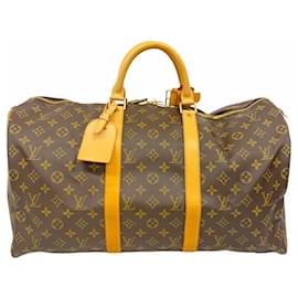 Louis Vuitton-Louis Vuitton Boston Bag Monogram Keepall 50-Brown