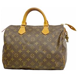 Louis Vuitton-Louis Vuitton Monogram Speedy 30 Handbag-Brown