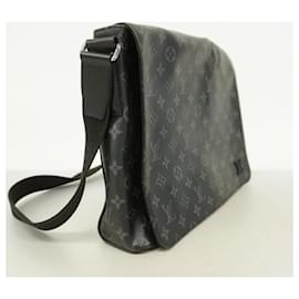 Louis Vuitton-Louis Vuitton Monogram Eclipse District MM NM M44001 Shoulder Bag-Black