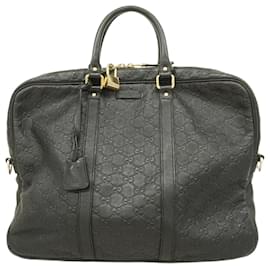 Gucci-Bolsa de couro Guccissima da Gucci-Preto