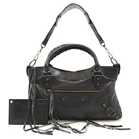 Balenciaga-Balenciaga Le Premier Sac à Main Sac à Épaule-Noir