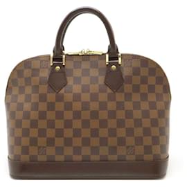 Louis Vuitton-Louis Vuitton Damier Alma Handbag-Brown,Damier ebene