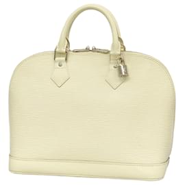 Louis Vuitton-Louis Vuitton Epi Alma PM Handbag-Eggshell