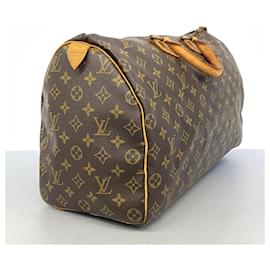Louis Vuitton-Louis Vuitton Monogram Speedy 40 Handbag-Brown