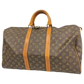 Louis Vuitton-Louis Vuitton Boston Bag Monogram Keepall 50-Brown